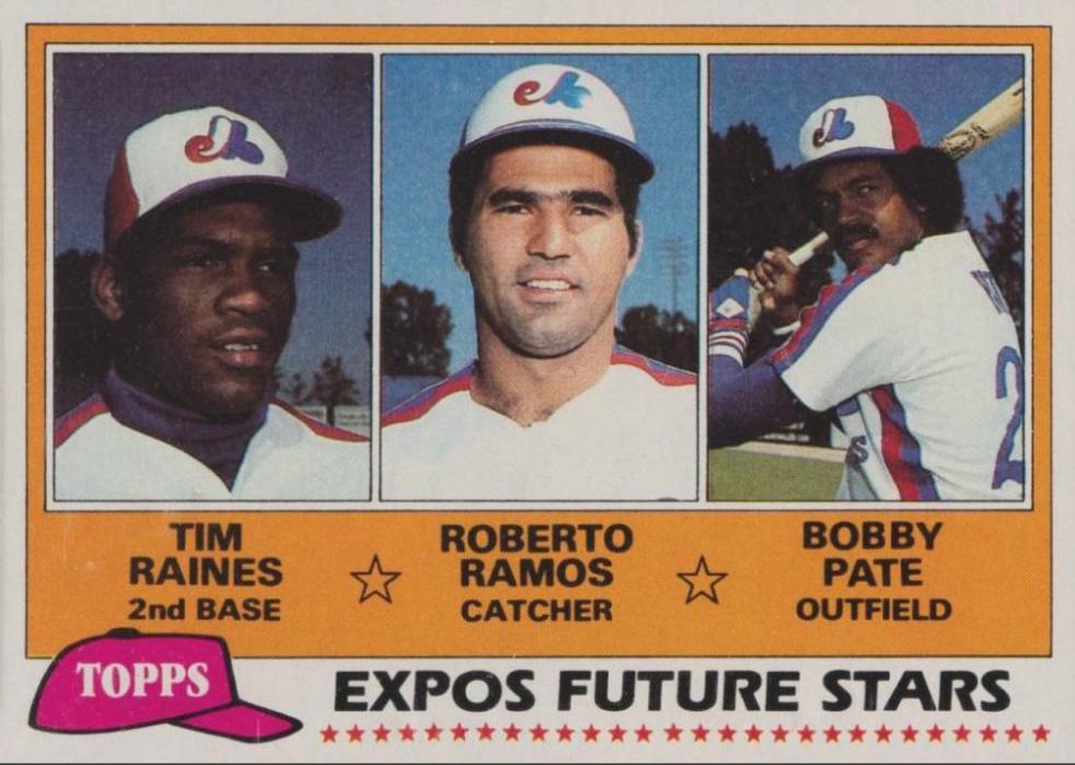 Expos Future Stars: Tim Raines / Roberto Ramos / Bobby Pate #479