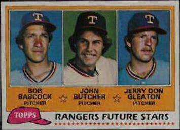 Rangers Future Stars: Bob Babcock / John Butcher / Jerry Don Gleaton #41