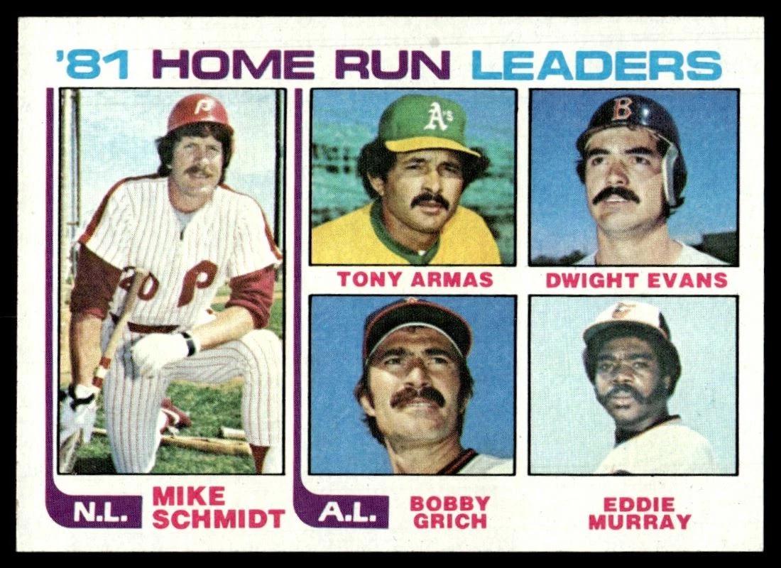 81 Home Run Leaders: Mike Schmidt / Tony Armas / Dwight Evans / Bobby Grich / Eddie Murray #162
