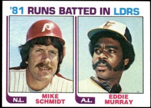 81 Runs Batted In Leaders: Mike Schmidt / Eddie Murray #163