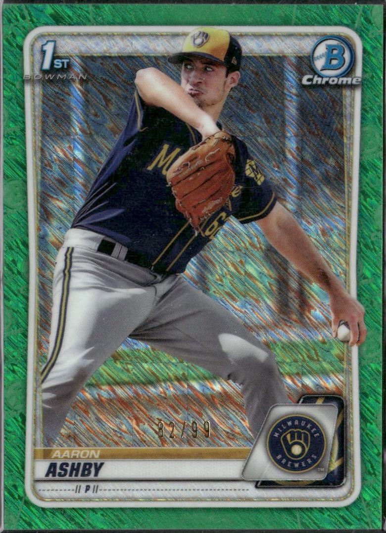 Aaron Ashby [Green Shimmer Refractor] #BCP-57