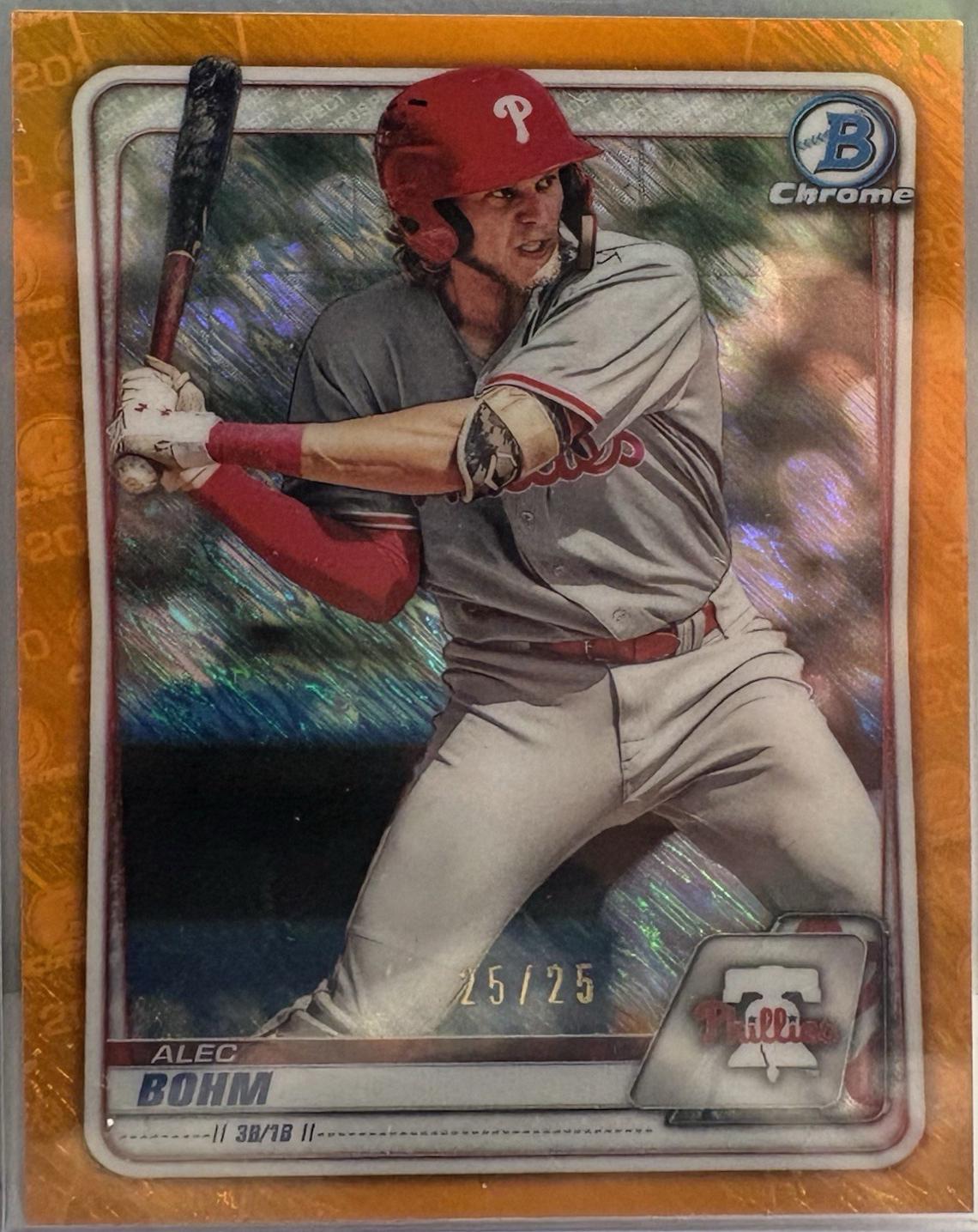 Alec Bohm [Orange Shimmer Refractor] #BCP-29