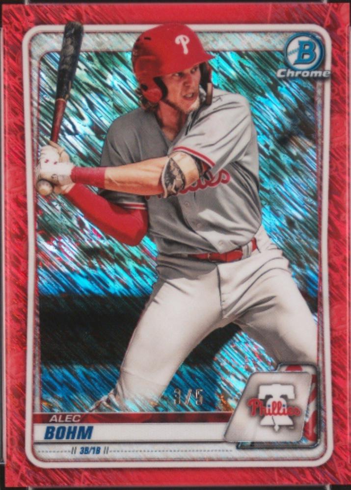 Alec Bohm [Red Shimmer Refractor] #BCP-29