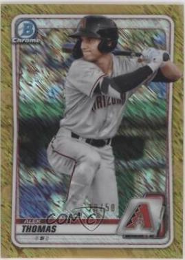 Alek Thomas [Gold Shimmer Refractor] #BCP-98
