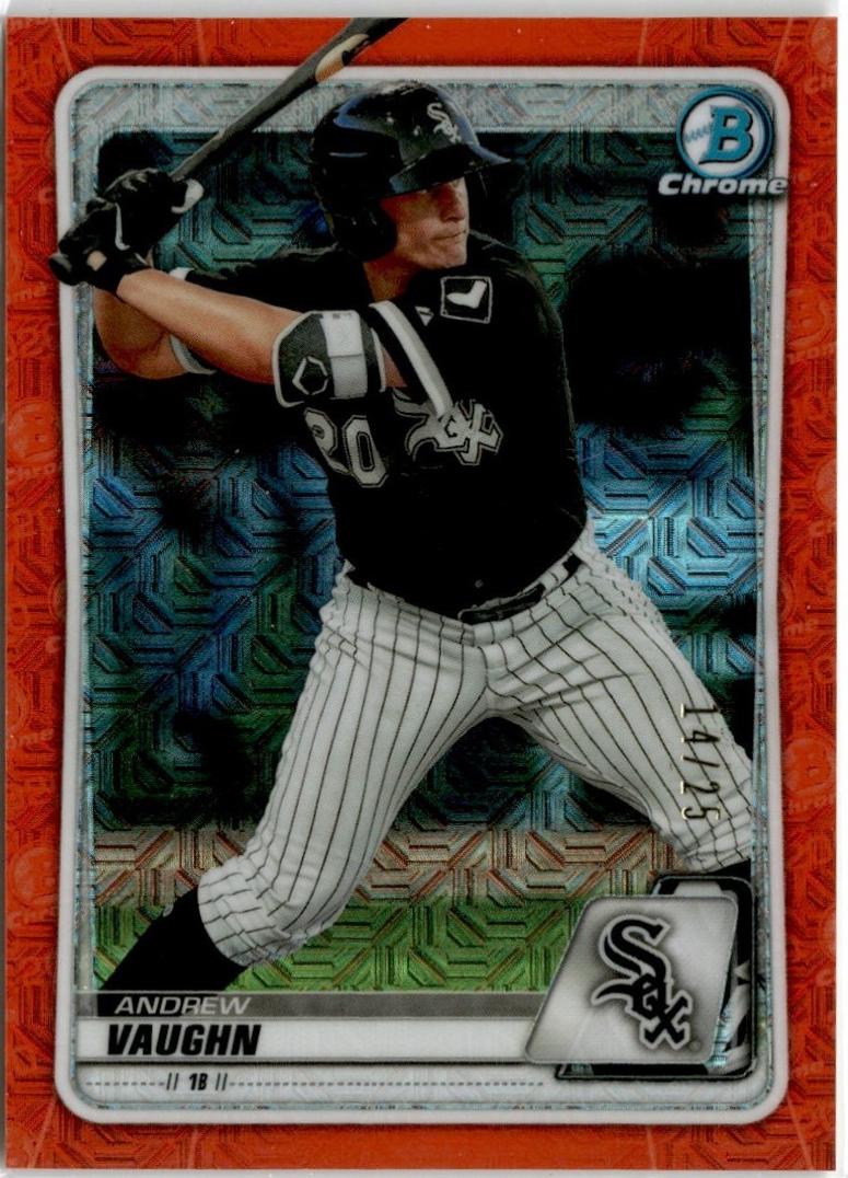 Andrew Vaughn [Orange Shimmer Refractor] #BCP-26
