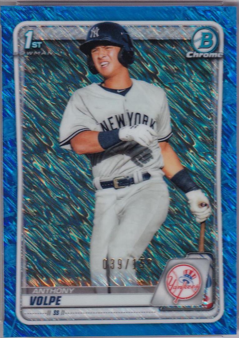 Anthony Volpe [Blue Shimmer Refractor] #BCP-139