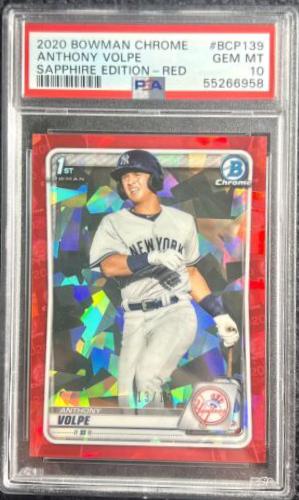 Anthony Volpe [Red Shimmer Refractor] #BCP-139