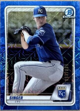 Brady Singer [Blue Shimmer Refractor] #BCP-42