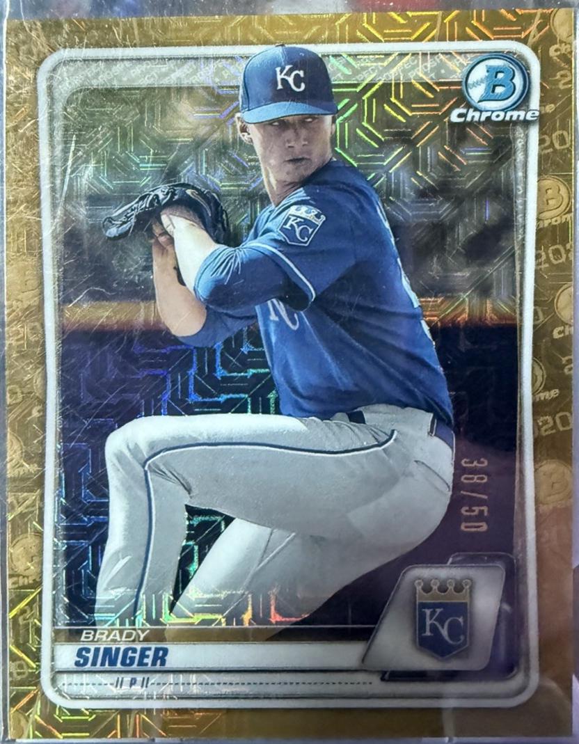 Brady Singer [Gold Shimmer Refractor] #BCP-42