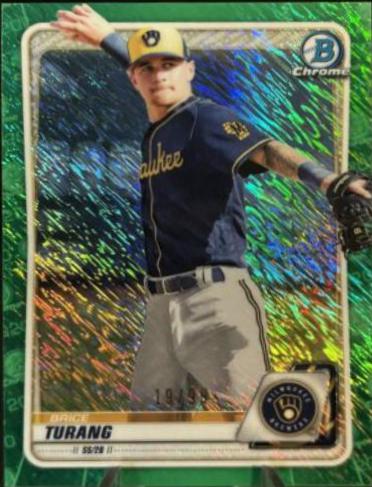 Brice Turang [Green Shimmer Refractor] #BCP-35