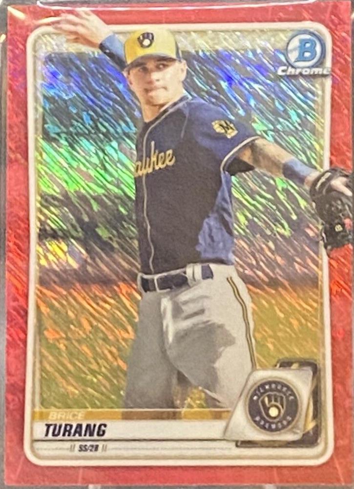 Brice Turang [Red Shimmer Refractor] #BCP-35