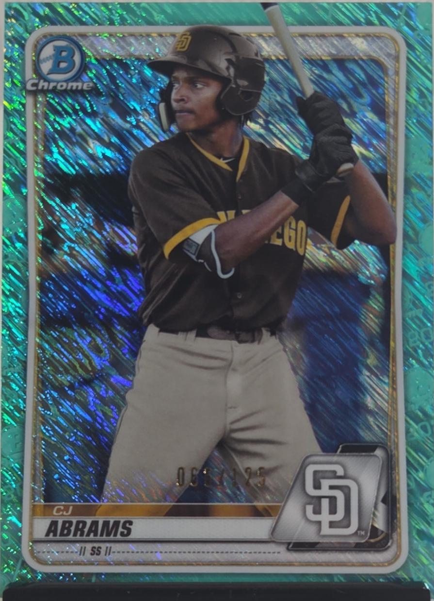 CJ Abrams [Aqua Shimmer Refractor] #BCP-62