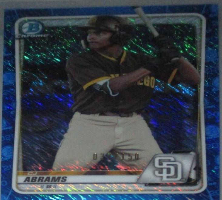 CJ Abrams [Blue Shimmer Refractor] #BCP-62