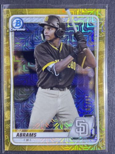 CJ Abrams [Gold Refractor] #BCP-62