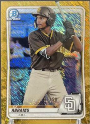 CJ Abrams [Gold Shimmer Refractor] #BCP-62