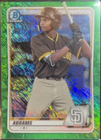 CJ Abrams [Green Shimmer Refractor] #BCP-62