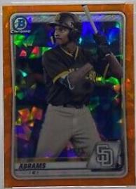 CJ Abrams [Orange Shimmer Refractor] #BCP-62