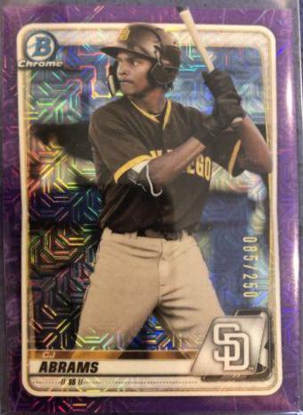 CJ Abrams [Purple Refractor] #BCP-62
