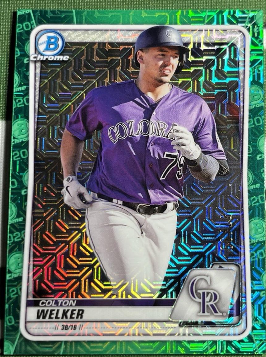 Colton Welker [Green Shimmer Refractor] #BCP-87