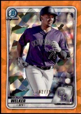 Colton Welker [Orange Shimmer Refractor] #BCP-87