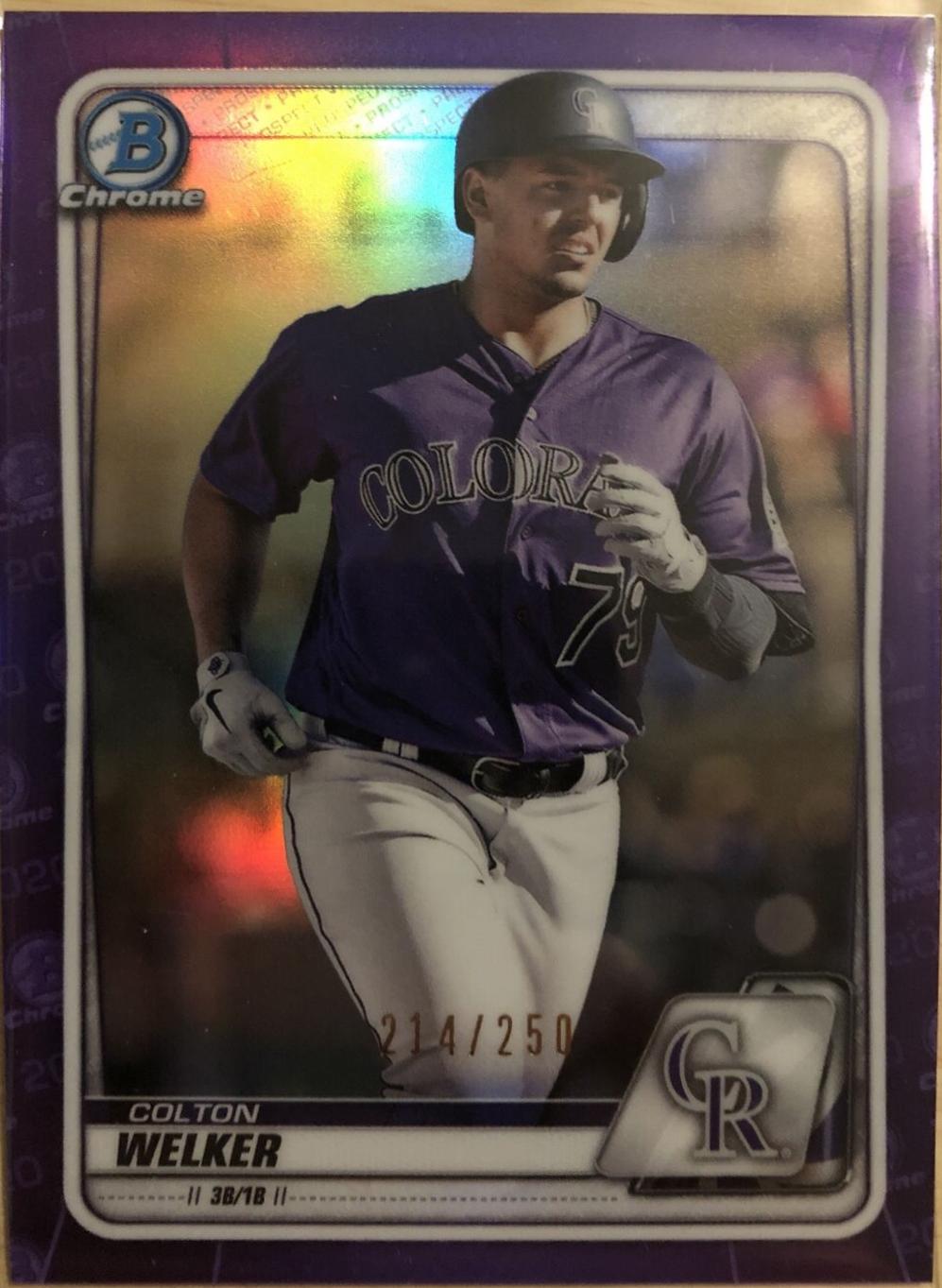 Colton Welker [Purple Refractor] #BCP-87