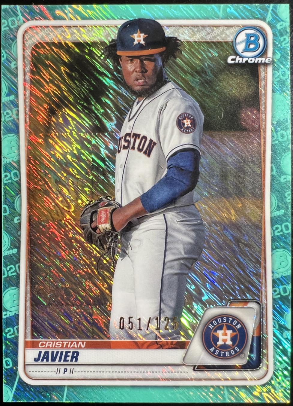 Cristian Javier [Aqua Shimmer Refractor] #BCP-56