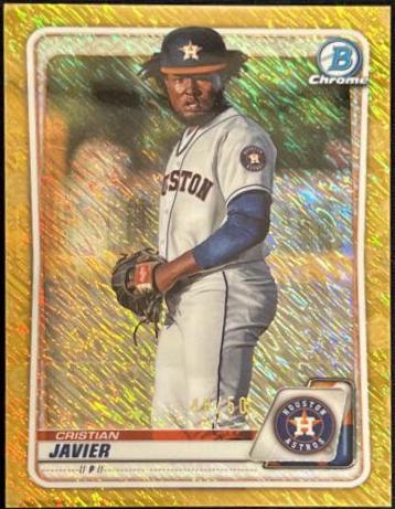 Cristian Javier [Gold Shimmer Refractor] #BCP-56