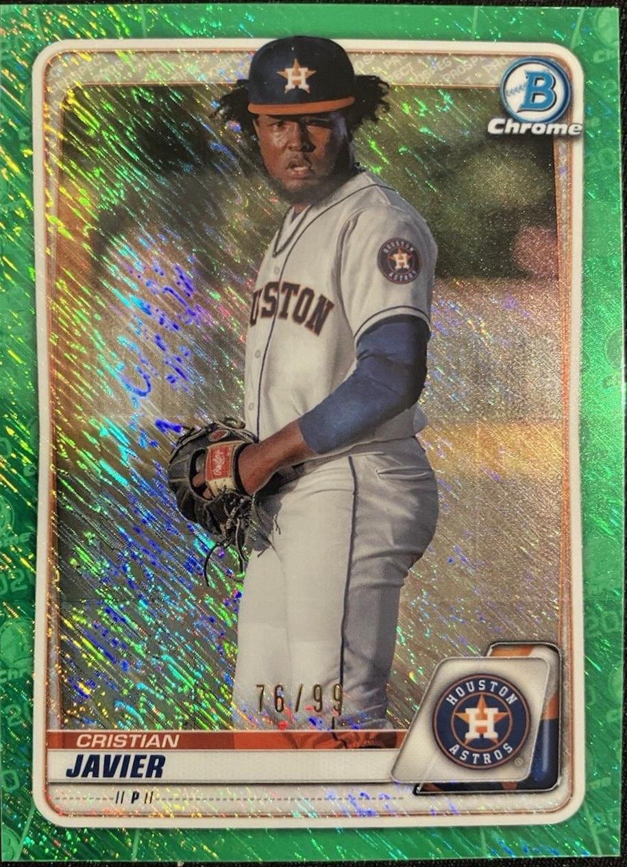 Cristian Javier [Green Shimmer Refractor] #BCP-56