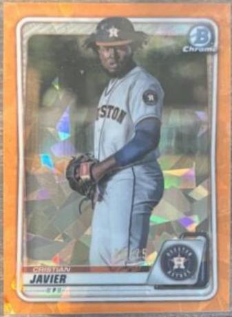 Cristian Javier [Orange Shimmer Refractor] #BCP-56
