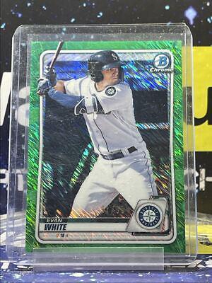 Evan White [Green Shimmer Refractor] #BCP-77