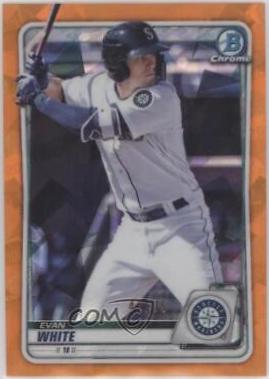 Evan White [Orange Shimmer Refractor] #BCP-77