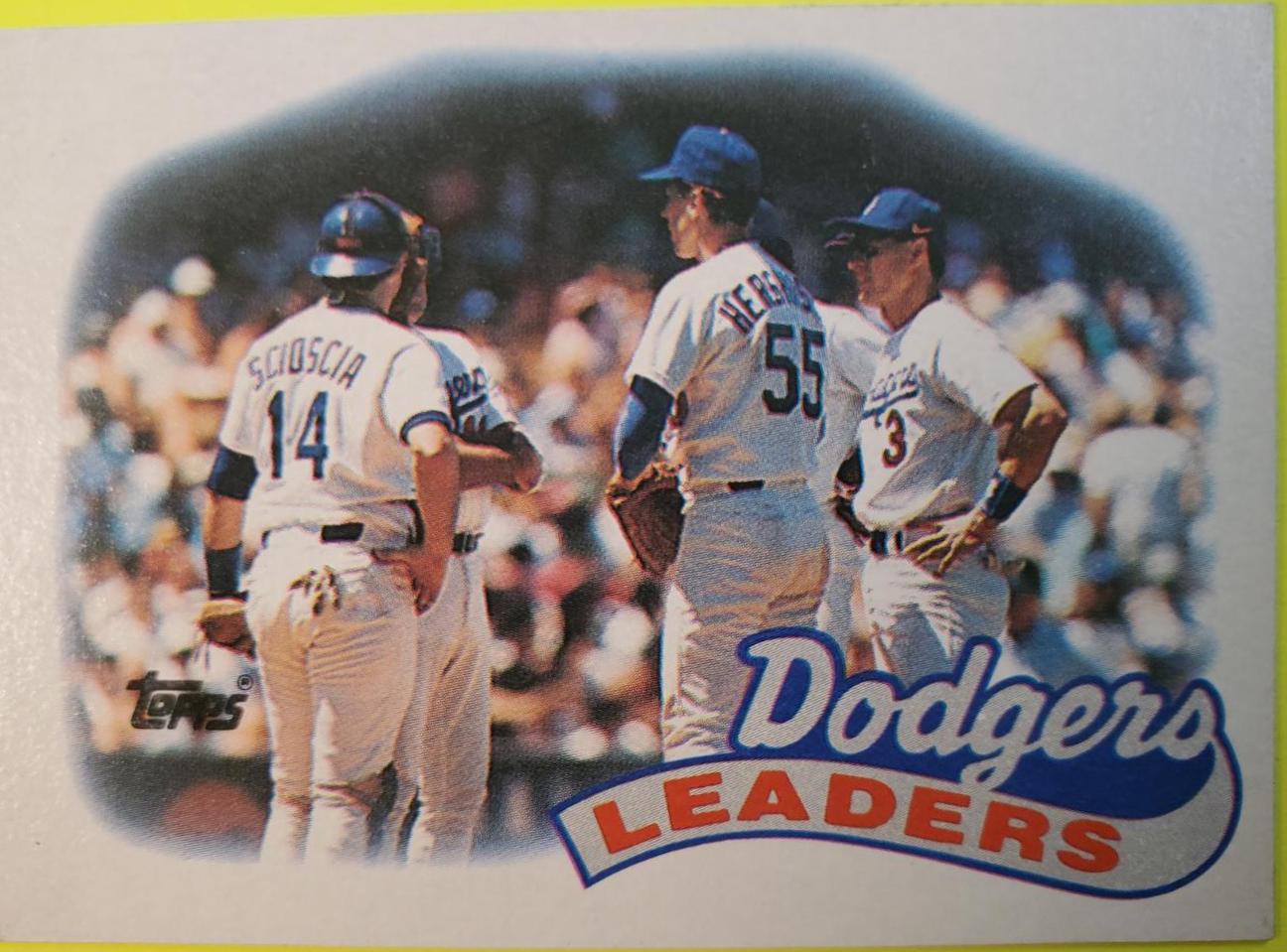 Dodgers Leaders [Orel Hershiser] #669