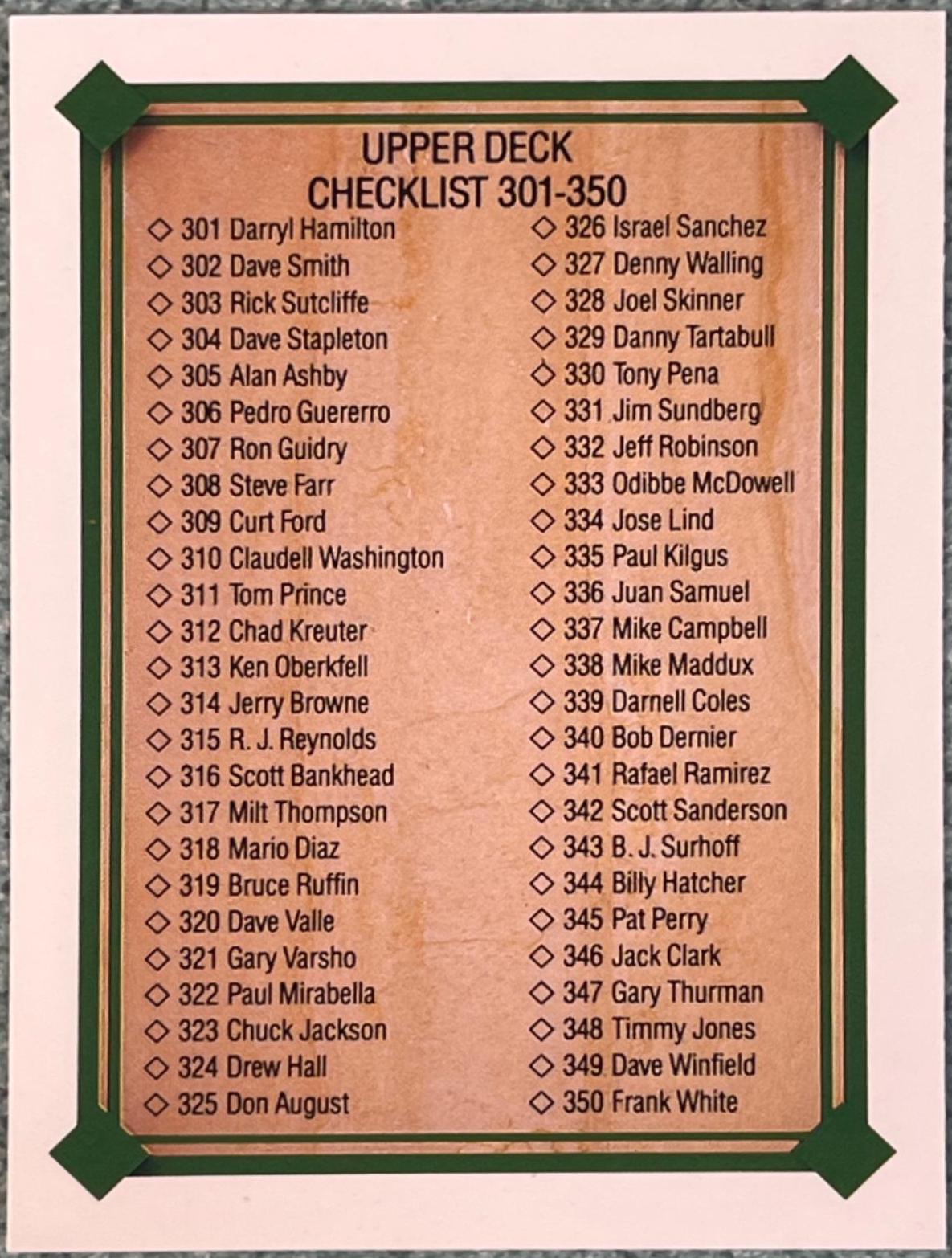 Checklist 301-400 #697
