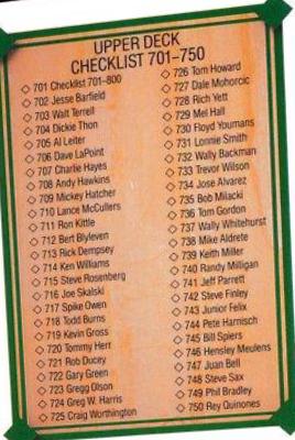 Checklist 701-800 #701