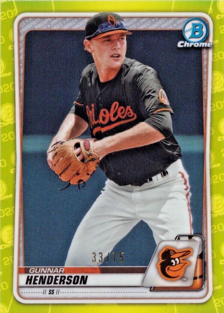 Gunnar Henderson [Yellow Refractor] #BCP-134