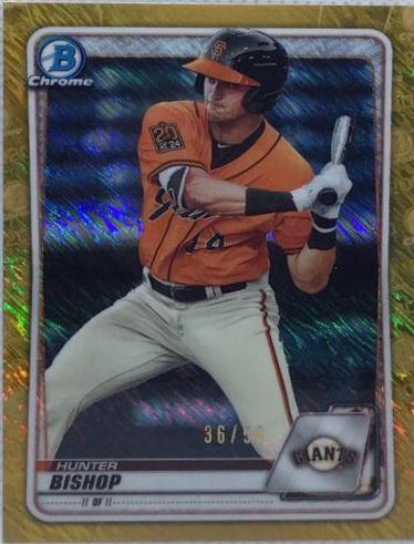 Hunter Bishop [Gold Shimmer Refractor] #BCP-129