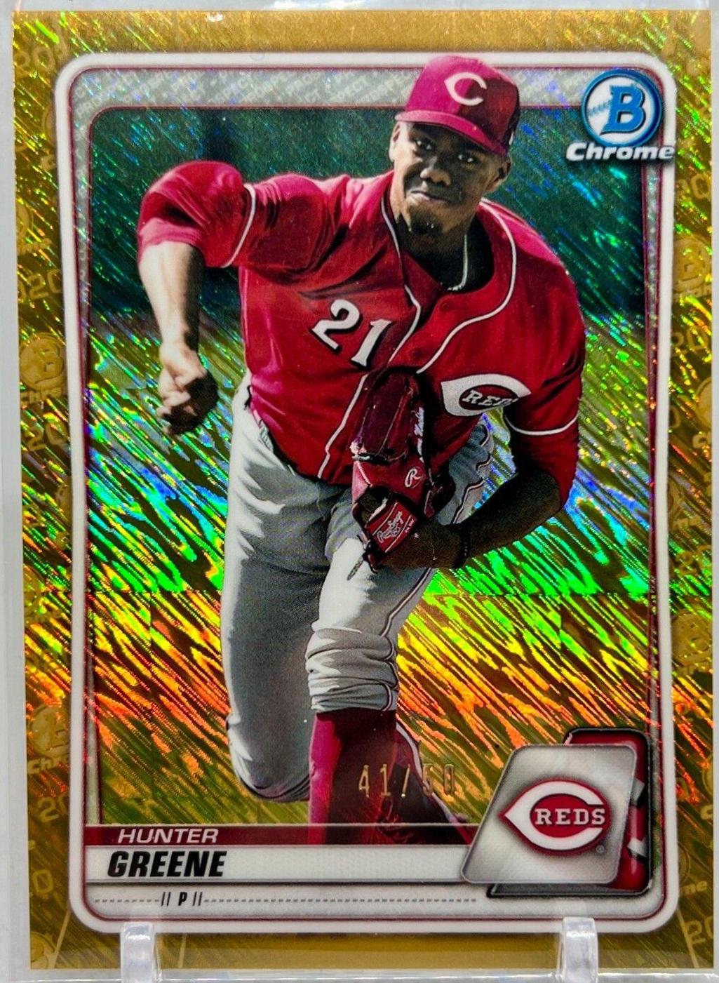 Hunter Greene [Gold Shimmer Refractor] #BCP-47