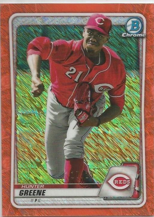 Hunter Greene [Orange Shimmer Refractor] #BCP-47