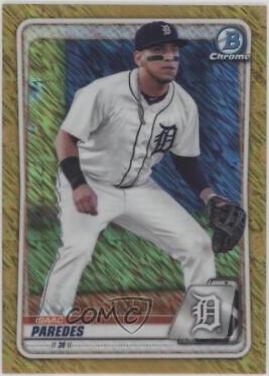 Isaac Paredes [Gold Shimmer Refractor] #BCP-120