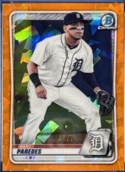 Isaac Paredes [Orange Shimmer Refractor] #BCP-120