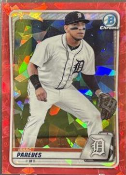 Isaac Paredes [Red Shimmer Refractor] #BCP-120