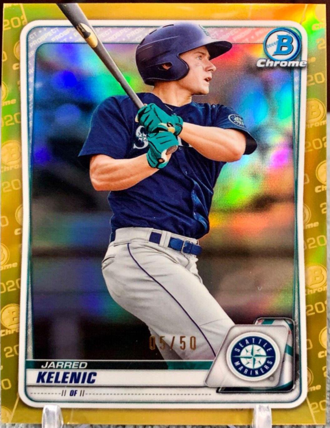 Jarred Kelenic [Gold Shimmer Refractor] #BCP-94