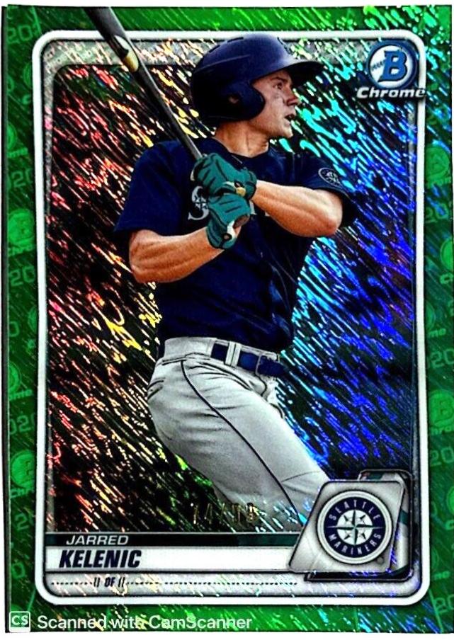 Jarred Kelenic [Green Shimmer Refractor] #BCP-94