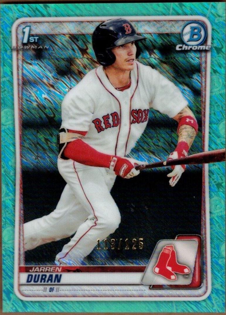 Jarren Duran [Aqua Shimmer Refractor] #BCP-144