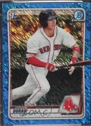 Jarren Duran [Blue Shimmer Refractor] #BCP-144