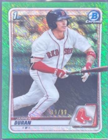 Jarren Duran [Green Shimmer Refractor] #BCP-144