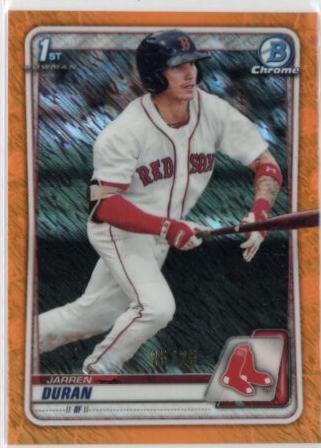 Jarren Duran [Orange Shimmer Refractor] #BCP-144