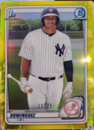 Jasson Dominguez [Yellow Refractor] #BCP-8