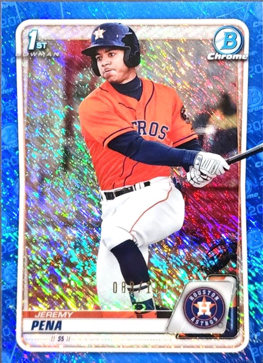Jeremy Pena [Blue Shimmer Refractor] #BCP-61