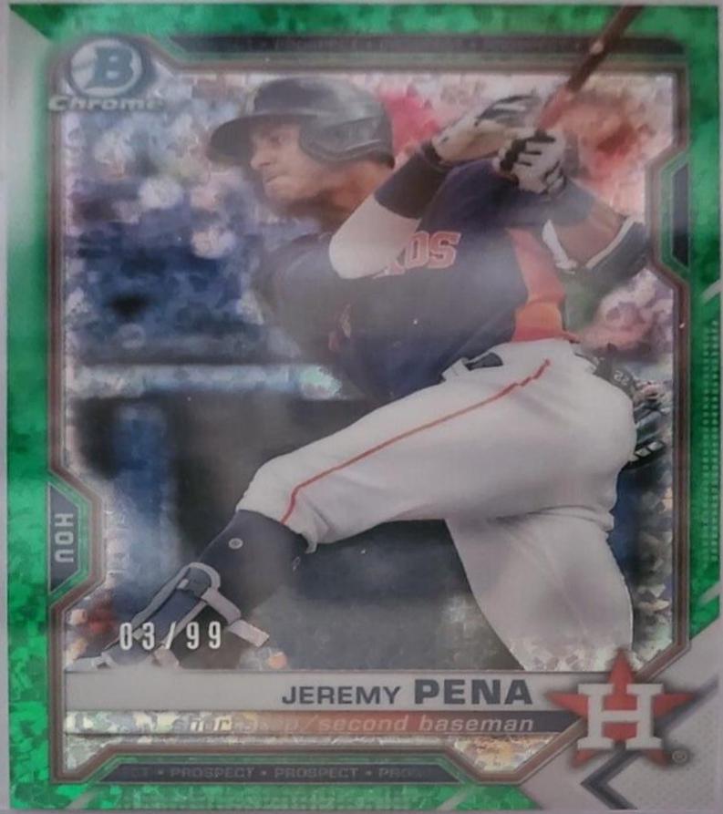 Jeremy Pena [Green Shimmer Refractor] #BCP-61